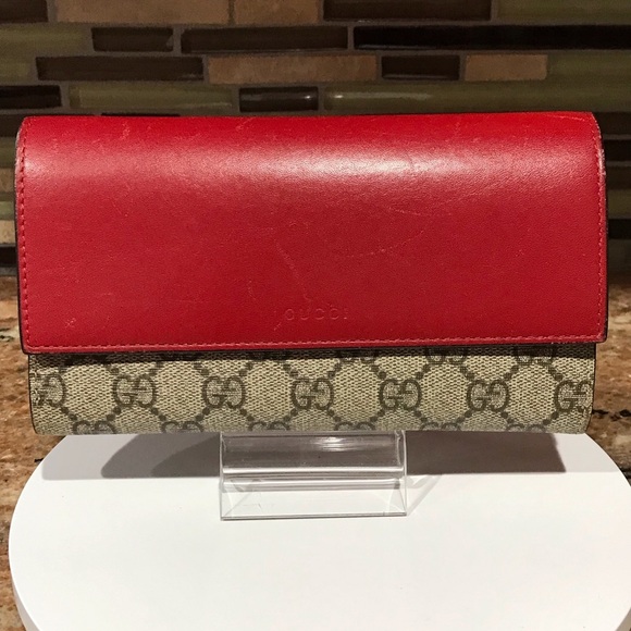 GUCCI GG Supreme French Flap Long Wallet ❤️🔥 - Picture 14 of 17